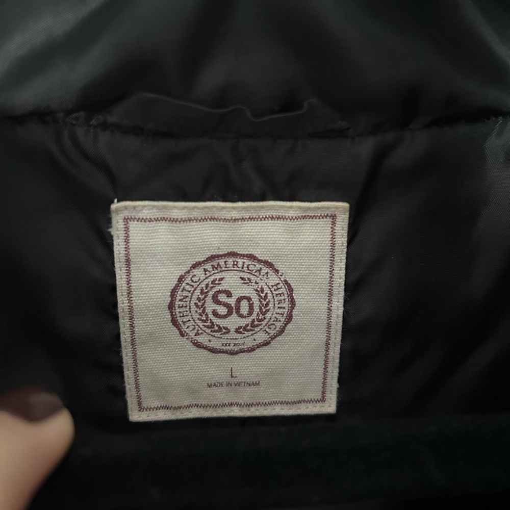SO Black Puffer Vest